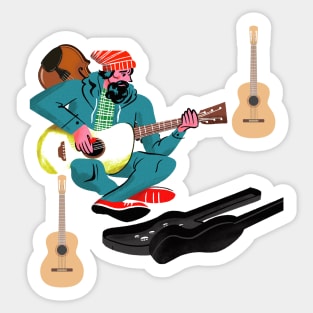 Instrument man Sticker